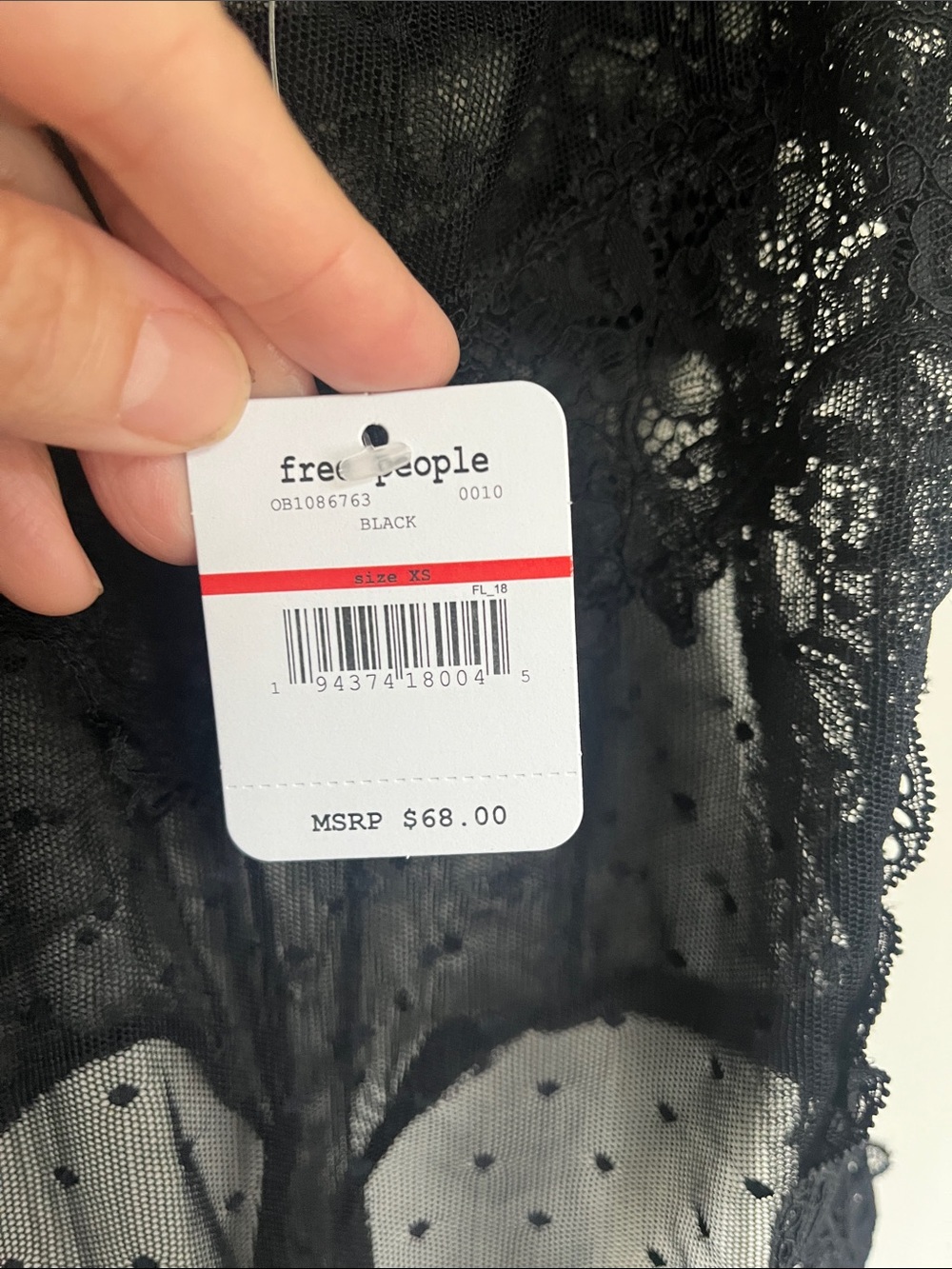 Free People Women's That Sweet Thing Bodysuit Xs - Picture 4 of 4